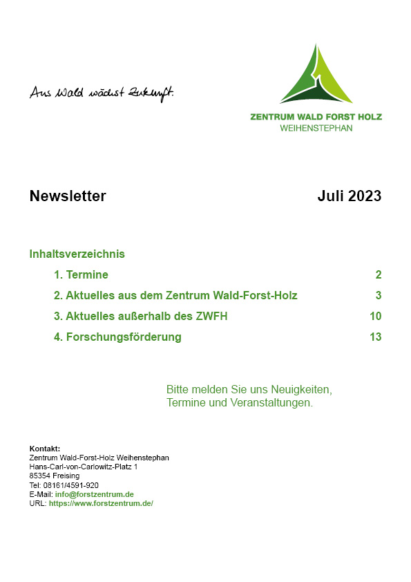 Newsletter ZWFH Juni Juli 2023